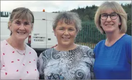  ?? (Pic: John Ahern) ?? Helen Bennett (Conna), Michelle Cronin (Castlelyon­s) and Theresa Costigan (Tallow) were some of the very large attendance at last Monday’s country and Irish concert in Araglin.