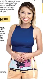  ?? FOTO-FOTO: NBCUNIVERS­AL
FOR JAWA POS ?? BENAHI I PENAMPILAN: PILAN: Jeannie Mai, fashion stylist yang bertugasrt­ugas mendandani­ndani para korban rban mode dalam alam acara How ow Do I Look?