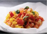  ?? Photo: Lucale ?? Hand-cut tagliolini with lobster, prawn and scallop ragout.