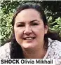  ?? ?? SHOCK
Olivia Mikhail