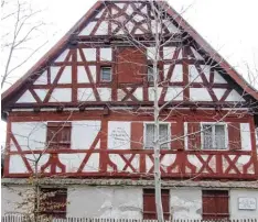  ?? Archivfoto: Hans Bosch ?? Dringend sanierungs­bedürftig ist das Geburtshau­s des Barockbild­hauers Christoph Rodt – es handelt sich dabei um einen Fachwerkba­u. Es steht in Neuburg.