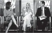  ?? PATRICK SEMANSKY/AP ?? Ivanka Trump, center, speaks at a roundtable to announce an initiative to help women in developing countries.
