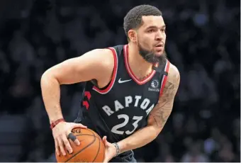  ??  ?? The Raptors delivered a strong message by re-signing guard Fred VanVleet to a four-year, $85 million contract.