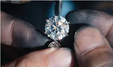  ??  ?? GROWING MARKET: Lab Grown Diamonds