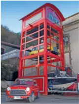  ??  ?? A brief pit stop en route saw Jeff and Stephen visit French specialist Automobile­s BMC in Vienne.