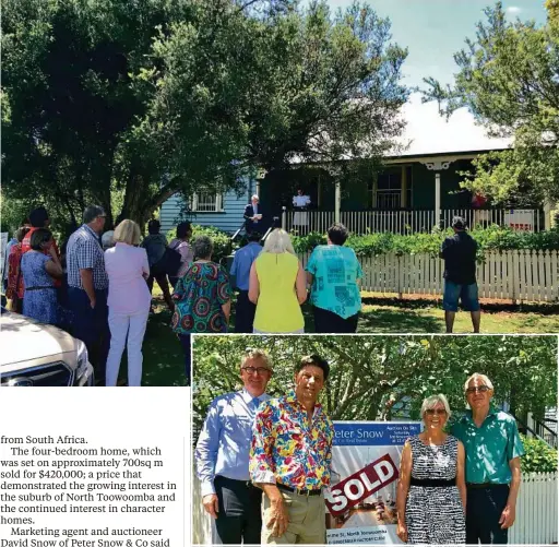  ?? PHOTO: SUPPLIED ?? HOPS AND DREAMS: Agent David Snow, buyer Tony Vaessen and sellers Phyllis and Dennis Thomas were delighted with last week’s auction result.