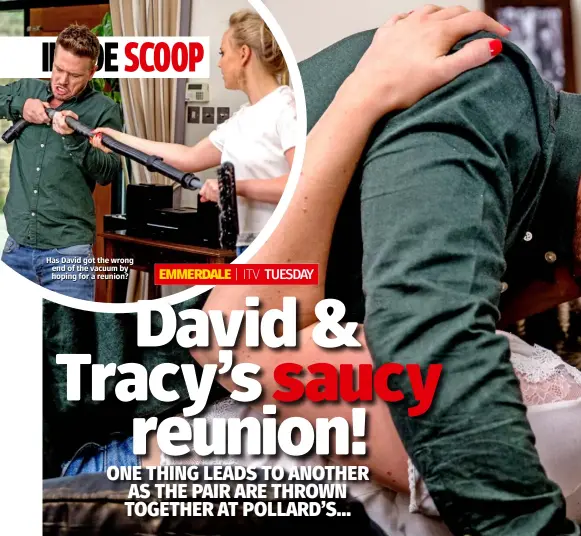  ??  ?? Has David got the wrong end of the vacuum by hoping for a reunion?