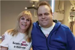  ?? ANDREW FRANCIS WALLACE/TORONTO STAR ?? Nancy Cameron donated a kidney to her son, Scott, who had been undergoing daily dialysis in his home for five years.