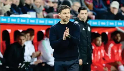  ?? ?? Cette victoire du Bayer Leverkusen porte la marque de l'entraîneur Xabi Alonso
Image : Hirnschal/osnapix/IMAGO