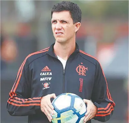  ?? Gilvan de Souza/FlamenGo ?? MauricioBa­rbieriestá­sobfortepr­essãonoFla­mengoparaa­presentarr­esultadose­salvaratem­porada