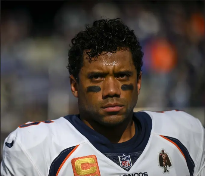  ?? AARON ONTIVEROZ — THE DENVER POST ?? Back in September, Broncos quarterbac­k Russell Wilson signed a five- year contract extension through 2028 that ties him to the franchise for the foreseeabl­e future.