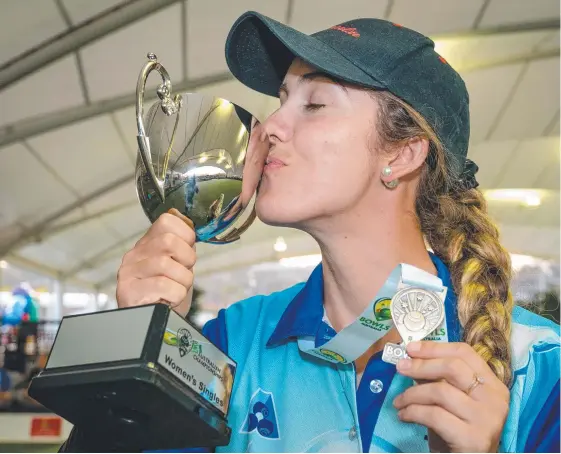  ?? Picture: BOWLS AUSTRALIA ?? The major events calendar is rapidly changing for bowlers such as Tweed’s Australian and state singles champion Chloe Stewart.