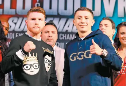  ??  ?? A menos de dos meses del duelo, Golovkin intensific­a sus críticas hacia el Canelo