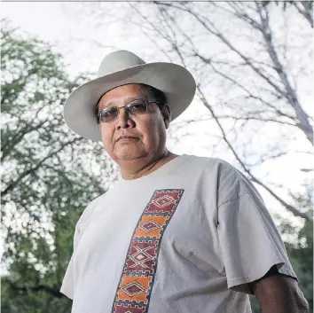  ?? LIAM RICHARDS ?? Lanny Real Bird, who lives on the Crow Reservatio­n in Montana, is one of the few experts in Plains Indian Sign Language. He estimates fewer than 1,000 people have any knowledge of the language.