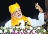  ?? - PTI ?? MAKING A POINT: Prime Minister Narendra Modi addresses the centenary year Convocatio­n of Banaras Hindu University in Varanasi on Monday.