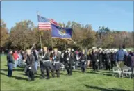  ??  ?? The 20th annual Veterans Day ceremony is held on Sunday at the Gerald B.H. Solomon Saratoga National Cemetery.