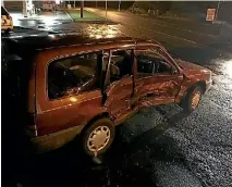  ?? NZ POLICE ?? Police are seeking sightings of this red Nissan Pulsar.