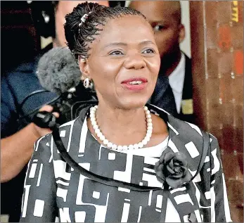  ?? PICTURE: DUMISANI SIBEKO ?? SPEAKING OUT: Public Protector Thuli Madonsela in the Constituti­onal Court during a hearing on the Nkandla debacle.