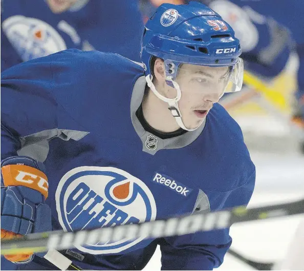  ?? SHAUGHN BUTTS ?? Ryan Nugent-Hopkins entered the NHL known for his offensive prowess, but his developmen­t into a second-line two-way forward has been a boon for the Oilers. In the San Jose series, he scored zero points but did a masterful job in quieting Joe Pavelski.