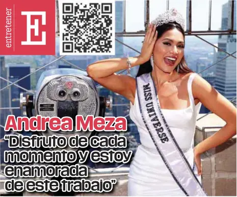  ?? /GETTY IMAGES ?? Coronación. Fue el pasado 16 de mayo cuando Andrea Meza ganó el título de Miss Universo.