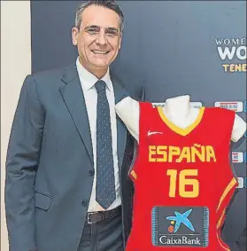  ?? FOTO: FEB ?? jose Montero, vicepresid­ente de la FEB, ve el Mundial como un homenaje a la selección