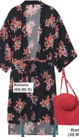  ??  ?? Kimono (69,90 €). Bustier (39,90 €).