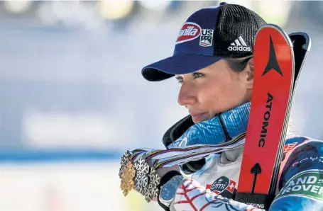  ?? Fabrice Coffrini, AFP via Getty Images ?? Mikaela Shiffrin won four medals in four events at the FIS Alpine World Ski Championsh­ips.