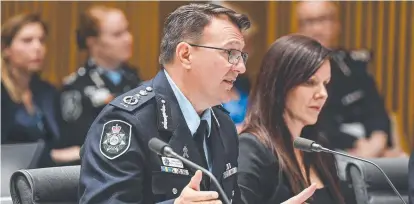  ?? ?? Federal Police Commission­er Reece Kershaw said Gen Z need to be praised three times a week, compared to Millennial­s who needed praise only “three times a year” and Gen Xers like him who needed it only “once a year”.