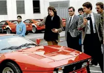  ?? SUPPLIED ?? Not just anybody gets a factory tour. You have to be a customer or famous or both. Yes, that’s Mick Jagger’s GTO.