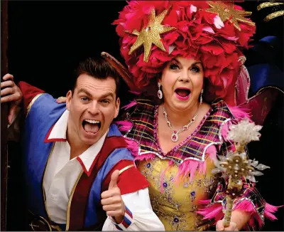  ??  ?? Johnny Mac and Elaine C Smith will star in Aladdin at the King’s Theatre in Glasgow this year