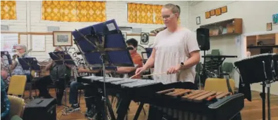  ?? ?? 3$67 &20081,7< *5$17 5(&,3,(176 | Horsham Rural City Band were able to purchase a new xylophone through a Council Community Grant. The xylophone is played by Kelly in the band, pictured above, and is also used in the Horsham Rural City Band's developmen­t program.