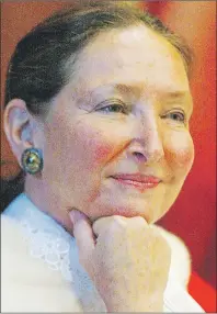  ?? CP PHOTO ?? Justice Rosalie Abella looks on during a swearing-in ceremony at the Supreme Court of Canada for her and Justice Louise Charron, in Ottawa on Oct. 4, 2004. Abella has made an impassione­d plea to the graduating class of law students at an American...