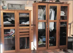  ??  ?? His vintage wardrobes used to belong to his paternal grandparen­ts.