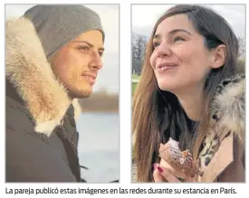  ??  ?? La pareja publicó estas imágenes en las redes durante su estancia en París.