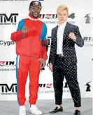  ??  ?? Dúo. Mayweather y Nasukawa.