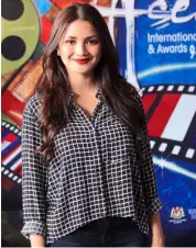  ??  ?? Nur Fazura is one of the many Malaysian artistes attending this year’s aIFFa to be held in Kuching, Sarawak in april. Photo: aIFFa