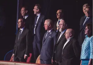  ?? (Blake Ezra Photograph­y) ?? PRINCE CHARLES (center) is surrounded by British dignitarie­s at a celebratio­n for Israel’s 70th birthday last week in London.