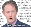  ??  ?? GAP Sean Sherlock