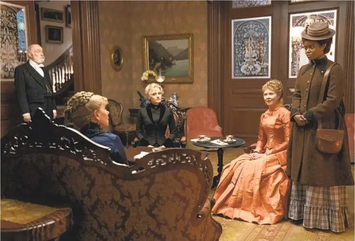  ?? ALISON COHEN ROSA HBO ?? From left: Christine Baranski, Louisa Jacobson, Cynthia Nixon and Denée Benton in “The Gilded Age,” which premieres Monday on HBO.