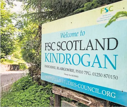  ?? Picture: Kris Miller. ?? The Kindrogan centre at Enochdhu was closed last year.