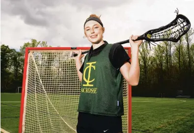  ?? PAUL W. GILLESPIE/CAPITAL GAZETTE ?? Indian Creek senior midfielder Megan Bunker, who was bound for lacrosse from birth, was instrument­al in bringing sports back to the Crownsvill­e private school. Now she is breaking records on the lacrosse field.