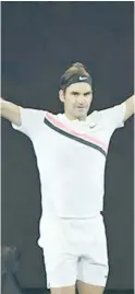  ??  ?? Roger Federer está de nuevo en una final. Foto: Cortesía