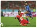  ??  ?? Domestic... Esteghlal (in red) and Persepolis