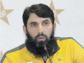  ?? (Photo: AFP) ?? Misbah...cricket and other sports have to go on like this for some time so I guess everyone is trying to adapt