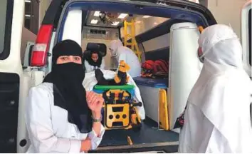  ??  ?? The ambulance service has been launched by a group of doctors in Khobar.