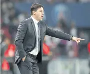  ?? REUTERS ?? Then-PSG coach Mauricio Pochettino gestures during a Ligue 1 match in 2021.