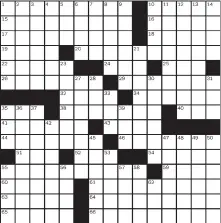  ??  ?? PUZZLE BY: SCOTT EARL NO. 0124