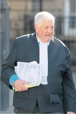  ?? Picture: PA. ?? Gordon Jackson QC is due to stand down as dean of Faculty of Advocates by the end of June at the latest.