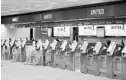  ?? CHRIS O’MEARA/AP ?? Empty United Airlines ticket machines stand at Tampa Internatio­nal Airport.