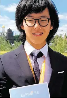  ?? –DR ?? Originaire de Corée du Sud, Namu vit en Suisse depuis 2007. Il termine cette année ses études gymnasiale­s à Renens (VD).